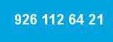 926 112 64 21 926 112 64 21